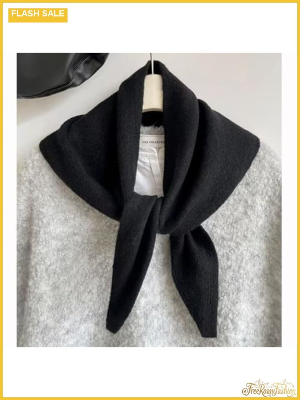 Velvet Triangular Scarf Korean Style Simple Shawl Cute Warm Small Scarf